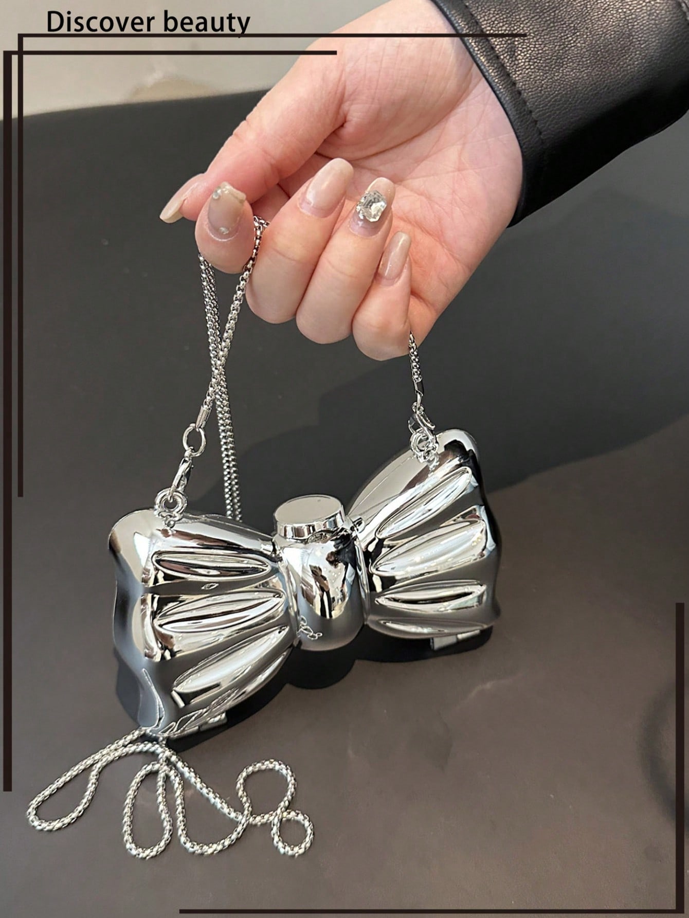 Mini-Clutch-Tasche mit glänzen – Tie Clip Silver Bewertung und Preis