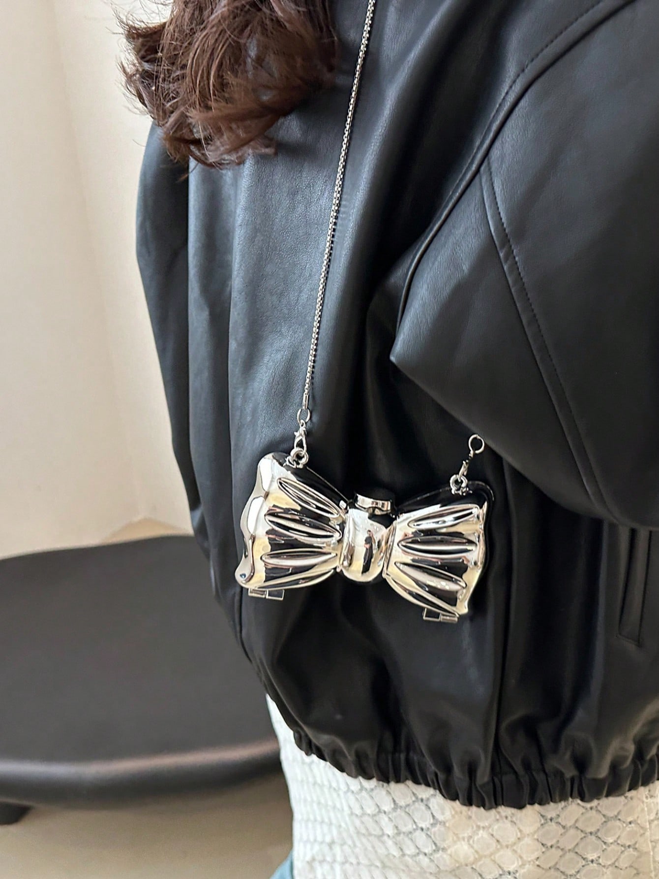 Mini-Clutch-Tasche mit glänzen – Tie Clip Silver Bewertung und Preis