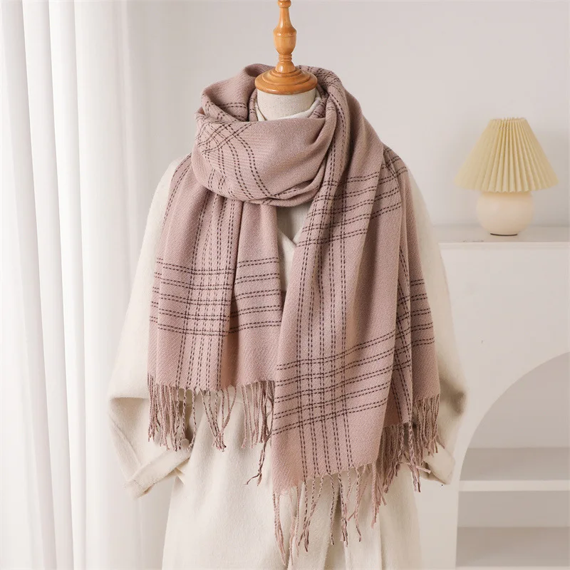 Winter-Schal mit Fransen für D – Woven Scarf Blanket Bewertung und Preis