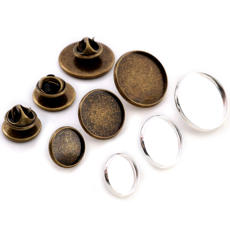 10 stücke 12-20mm Innere Größe – Tie Clip Silver Bewertung und Preis