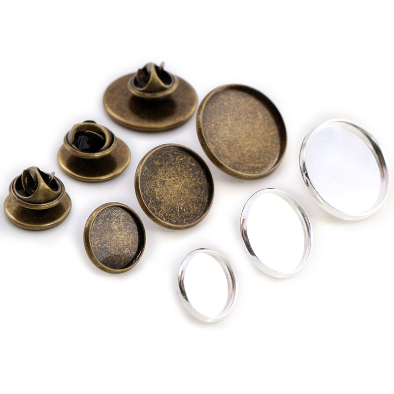 10 stücke 12-20mm Innere Größe – Tie Clip Silver Bewertung und Preis