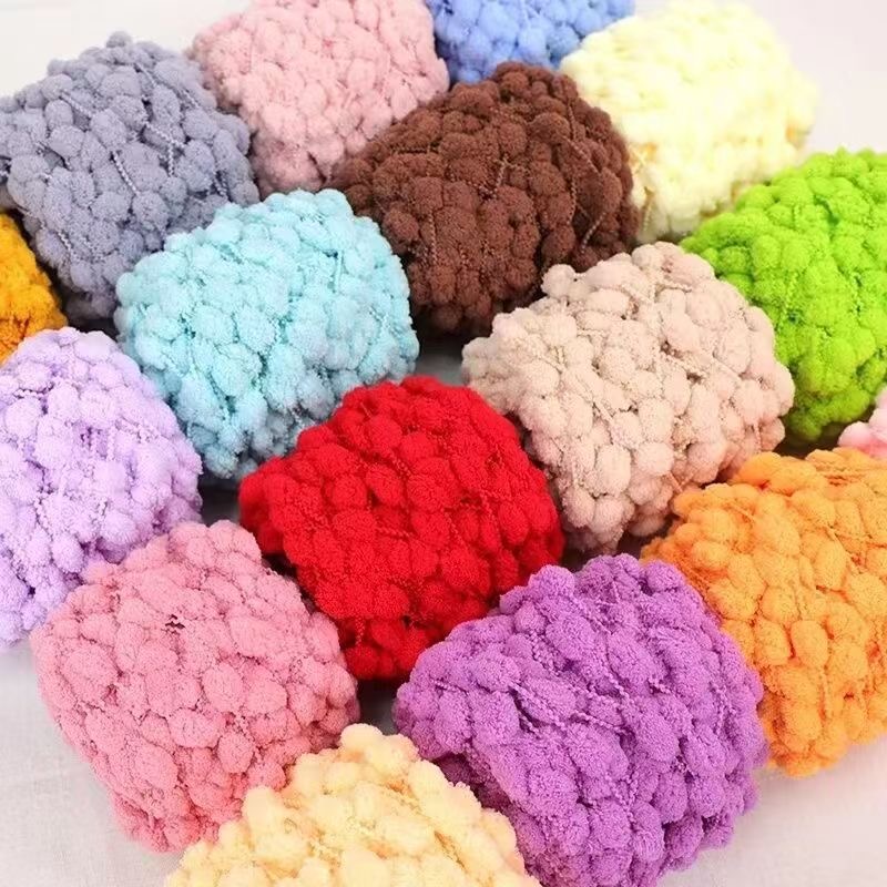 100g Pom Pom Garn Buntes Chunk – Woven Scarf Blanket Bewertung und Preis