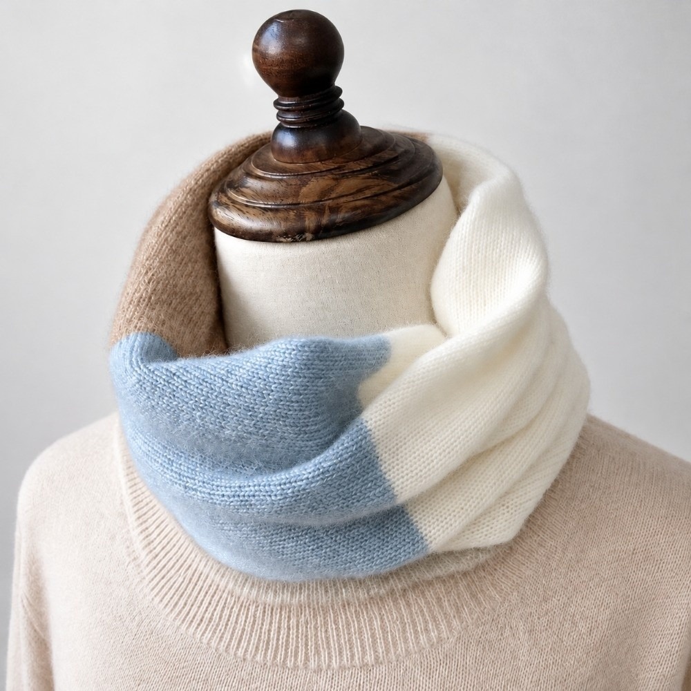 Weicher, farblich abgestimmter – Infinity Scarf Knit Bewertung und Preis