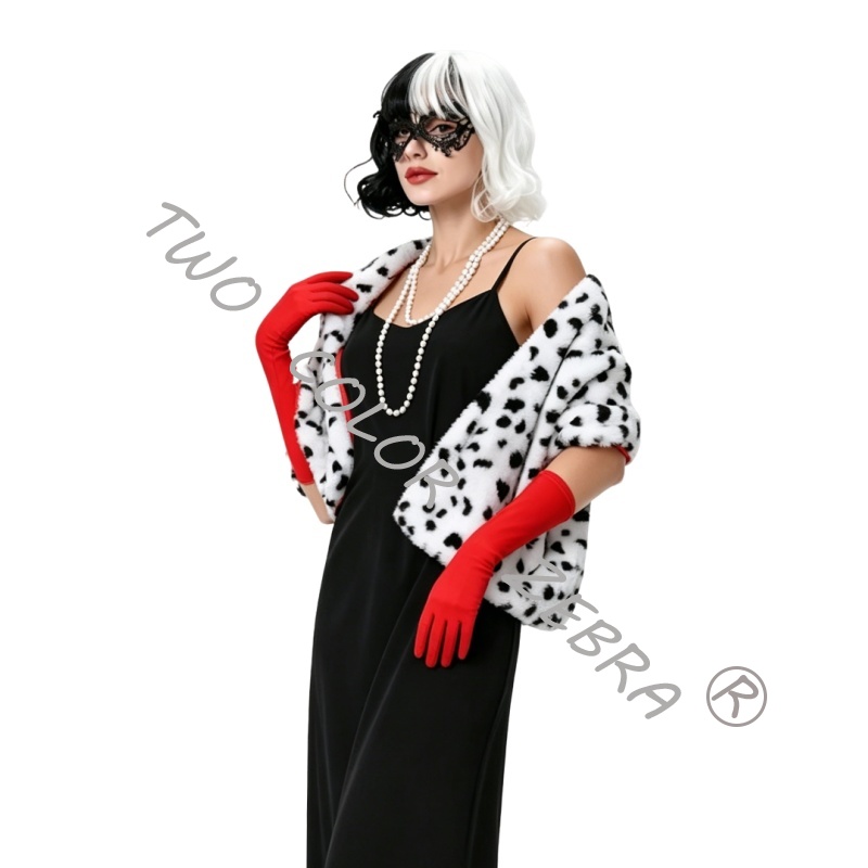 Cruella Deville Cosplay Kostüm – Face Scarf Mask Bewertung und Preis